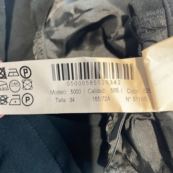 Massimo Dutti Wool Dark Green Ankle Trousers Size 2 - Picture 7 of 9